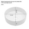 Vessel Bathroom Sink With Stain Resistant - White - Image 3