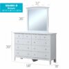 Elegant Casual Dresser - White - Image 4