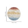 Rabbit - Washable Non - Slip Round Rug, Elegant Design - Ivory Multi - Image 6