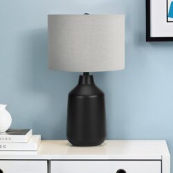 Lighting, Table Lamp, Concrete, Contemporary - Black