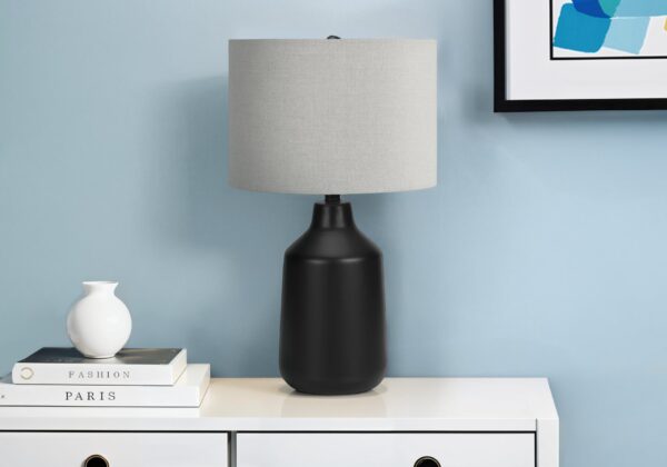 Lighting, Table Lamp, Concrete, Contemporary - Black