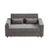 Pull Out Sofa Bed Convertible Couch Loveseat Sofa Modern Sleeper Sofa With Adjustable Backrest For Living Room - Gray - Image 17
