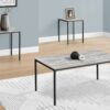 Table Set, Coffee, End, Laminate, Contemporary, Modern (Set of 3) - Gray - Image 10