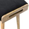 Velvet Tray Style Footstool - Black - Image 6