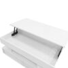 Lift Top Coffee Table With 2 Drawers, Multi Functional Lift Top Coffee Table With High Gloss Finish For Living Room - White - Image 16