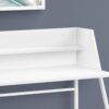 Computer Desk For Home Office, Laptop, Storage Shelves, Contemporary Convenient Design - White - Image 8