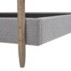 Diego - Queen Low Upholstered Platform Bed - Light Gray - Image 7