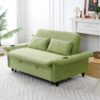 Multi Functional Sofa Bed With Adjustable Armrests And Backrests - Green - Image 10