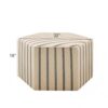 Hexagonal Cocktail Ottoman - Natural - Image 3