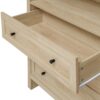Arched Kitchen Pantry, Modern Farmhouse Wood Kitchen Storage Cabinets, Arched Storage Display Cabinet With Adjustable Shelves, Versatile Cupboard For Kitchen, Dining Room, Living Room - Natural - Image 19