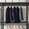 Monica - Wood Walk In Closet System With Modular Design Melamine - Rustic - Image 8