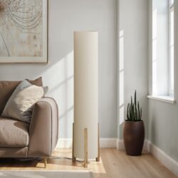 Lighting, Floor Lamp, Wood Look, Contemporary - Brown