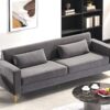 Aesthetic Sofas For Living Room, 3 Seater Couch With Classic Modern Appeal And Luxurious Soft Comfort - Gray - Image 8