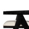 Chandigarh - Farmhouse Style Cane Upholstered Dining Chairs (Set of 2) - Black / Natural - Image 11