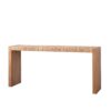 Console Table, Handwoven Top - Antique Natural / Natural - Image 5