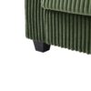 Modern 4 Seater Corduroy Sofa With USB Ports, Hidden Storage Arms, Flip Top Cup Holders - Green - Image 16