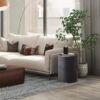 Corbin - Metal Side Table - Hammered Antique Copper - Black - Image 7