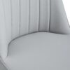Modern Dining Chairs With Light Cushions And Metal Legs (Set of 4) - Light Gray - Image 9