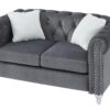 Modern Loveseat For Cozy Interiors - Gray - Image 4