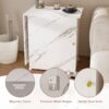4 In 1 Folding Sewing Table With Lockable Wheels, Multi Functional Craft Station - White - Image 15