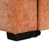 L Shaped Convertible Sofa Bed With Pull Out Bed, Cup Holders, And Storage - Orange - Image 27