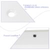 Modern Rectangular, Undermount Bathroom Sink With Overflow - White - Image 6