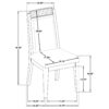 Dining Side Chair (Set of 2) - Black / Ivory - Image 3