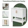 Bathroom Vanity With Sink And Ample Storage - White - Image 6