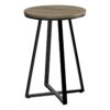 Accent Table, Side, Round Contemporary & Modern - Taupe - Image 8