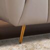 Lamattina - Genuine Italian Leather Channel Tufted Sofa - Beige / Light Gray - Image 4
