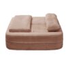 Multi Functional Sectional Sofa Bed With Independent Chaise Lounge And Functional Blanket - Pink - Image 17