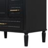30" Bathroom Vanity Set With Soft Close Doors And Handles - Black - Image 15