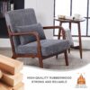 Accent Chair With Pillow - Antique Dark Gray - Image 8