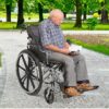 Lightweight Wheelchair Foldable 300 Lbs Capacity 24" Tires Adjustable Seat Belt And Anti Backflip Device Safe And Durable Transport Chair For And Disabled - Silver - Image 13