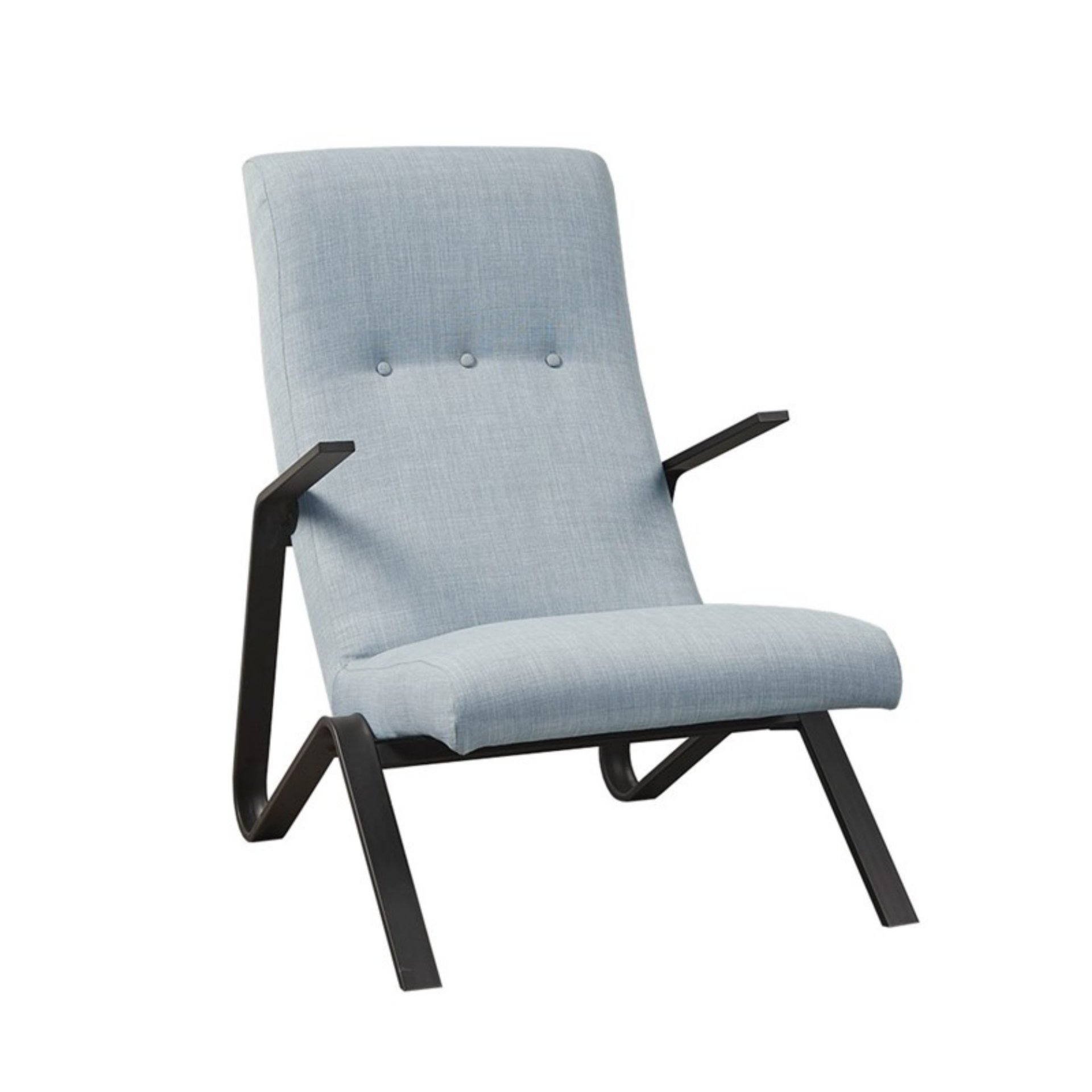 Manhattan - Accent Chair With High Back Support - Light Blue - Image 5