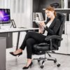 Big And Tall Office Chair, High Back Ergonomic Office Chair With Footrest, Executive - Black - Image 4