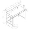 Computer Desk, Home Office, Standing, Storage Shelves, Laptop, Contemporary & Modern - White - Image 12