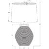 Lighting, Table Lamp, Concrete, Contemporary - Black / Cream - Image 3