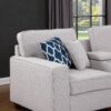 Jessica - Sectional Sofa With Ottoman - Light Gray - Image 9