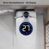 Smart Toilet Bidet Combo With Foot Sensor, LED Display, Heated Seat And Airflow, Ceramic - White - Image 6