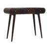 Dressing Table With Foldable Mirror - Walnut - Image 7