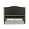 Marcella - Queen Upholstered Shelter Headboard Bed Set - Olive Green - Image 4