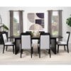 Dining Side Chair (Set of 2) - Black / Ivory - Image 11