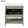 Bathroom Vanity With Sink And Versatile Storage - Green - Image 11