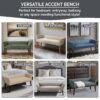 Welburn - Upholstered Bench - Cream - Image 5