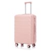 Set 3 Pieces 20" / 24" / 28" Abs Spinner Wheel Luggage, Matching Color, With Combination Lock - Pink - Image 26