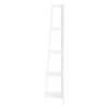 Bookshelf, Bookcase, Etagere, Corner, 4 Tier, Office, Contemporary & Modern - White - Image 2