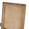 Elegant French Country Style Dining Chair With Cane Backrest - Light Gray - Image 12
