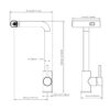 Drop In Kitchen Sink With Pull Down Faucet And Soap Dispenser - Brushed Nickel - Image 7