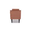 Alma - Tufted Flared Arm Entryway Bench - Peach Orange - Image 4